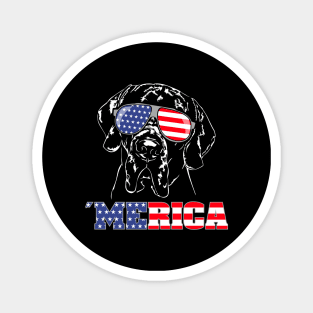 Proud Great Dane American Flag Merica patriotic dog Magnet